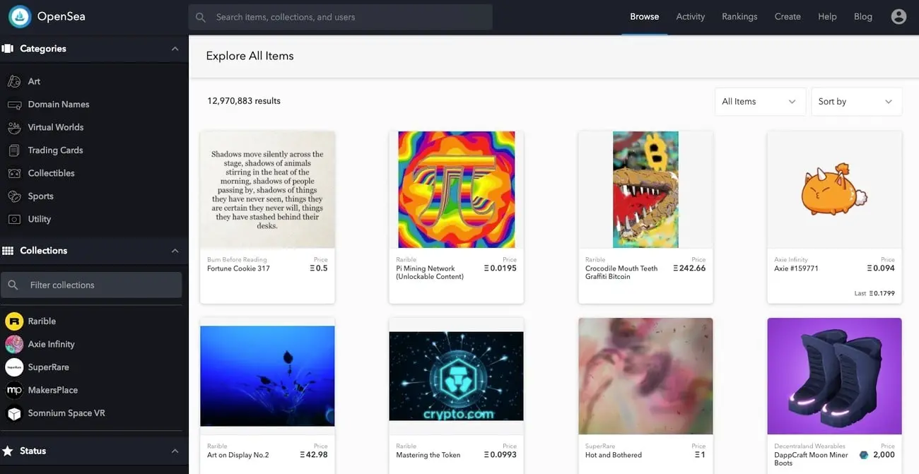 OpenSea platform