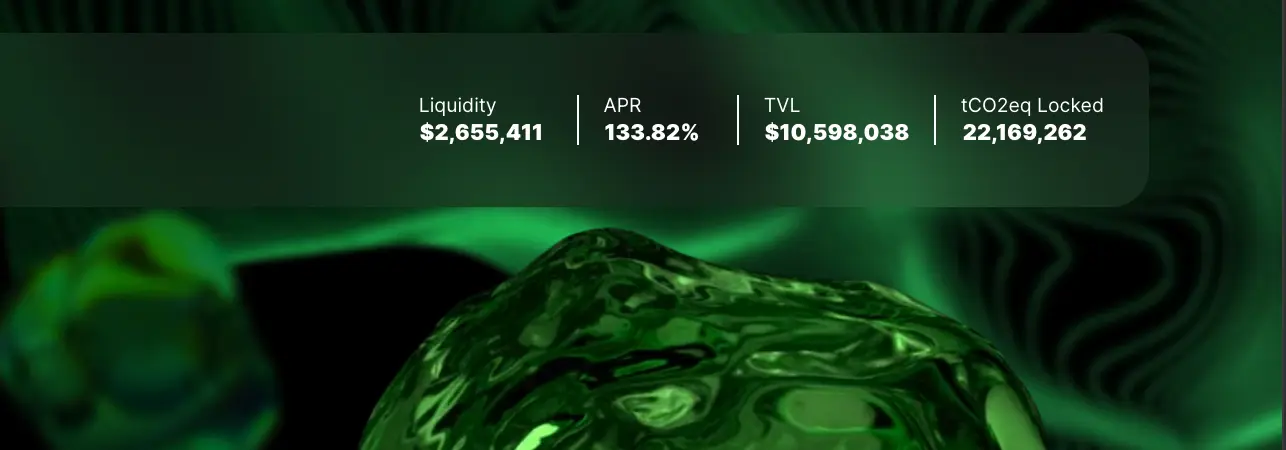 Klima owns 1% share of the Voluntary Carbon Market TVL