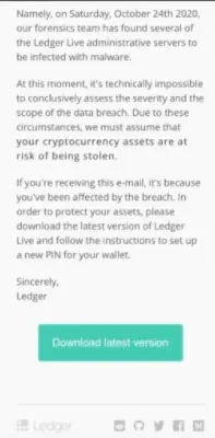 Phishing email