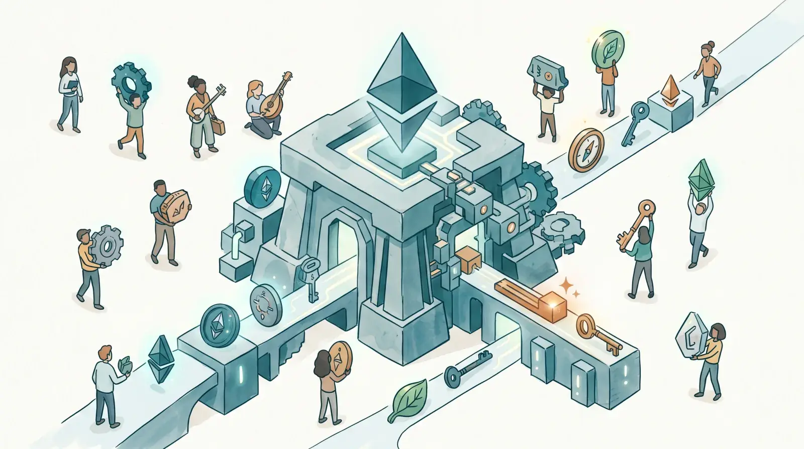 Ethereum ERC token standards including ERC-20, ERC-721 and ERC-1155