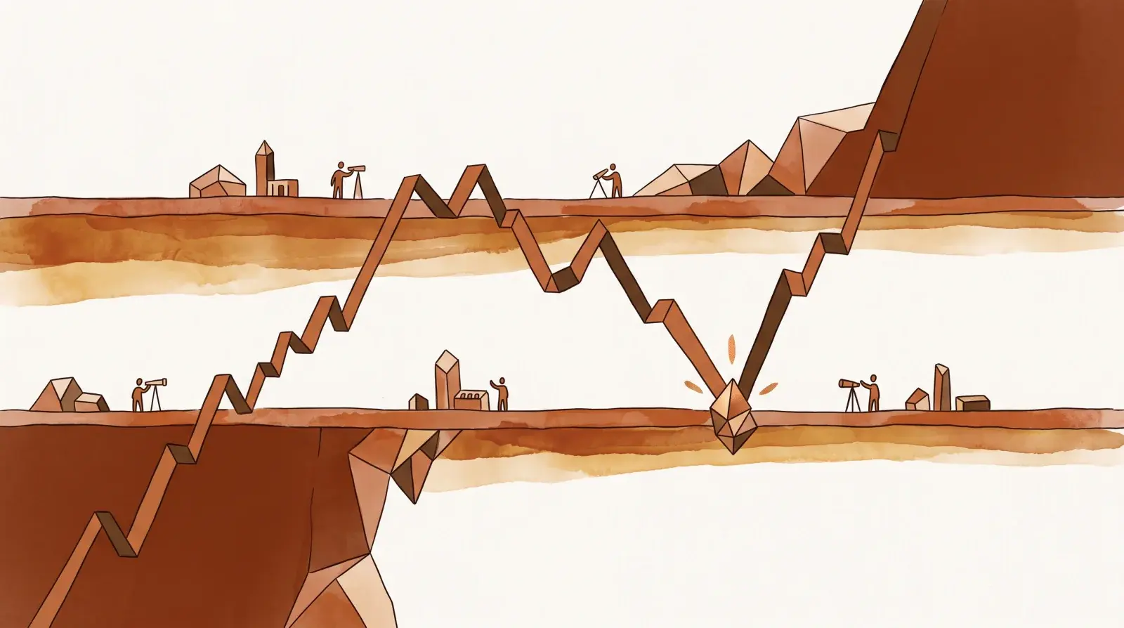 Bitcoin chart illustrating key support and resistance levels